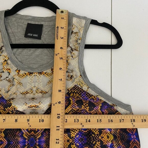 Josh Goot Silk Printed Tank Top Animal Print US 6 Multicolor Tunic - Picture 9 of 11